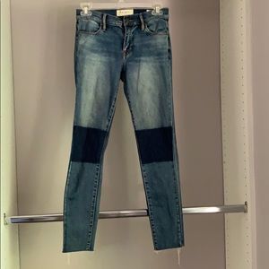 Two toned skinny jeans